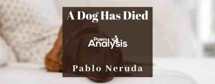 Un perro ha muerto pablo neruda