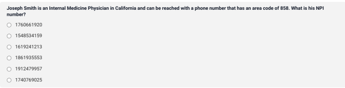 Joseph smith npi number area code 858