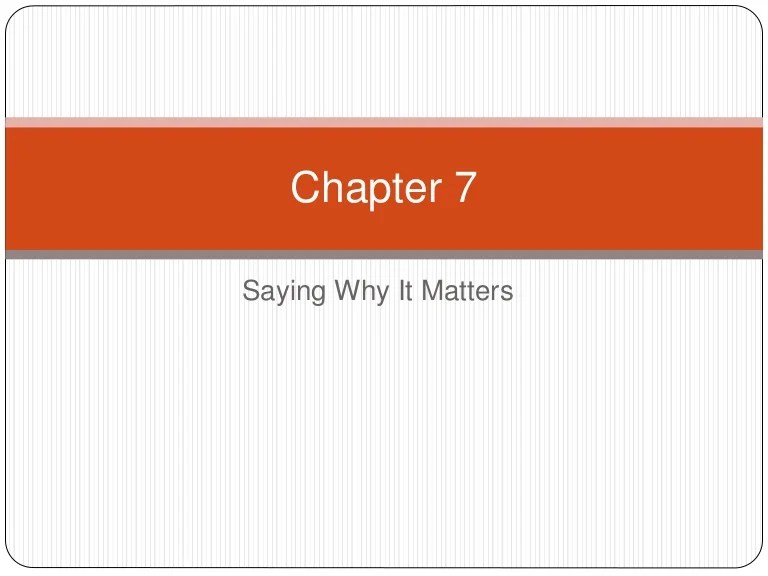 They say i say chapter 5 summary