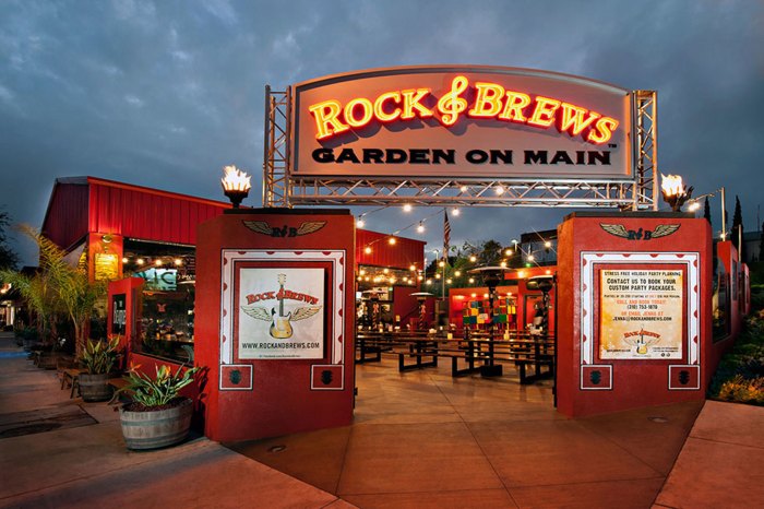 Rock and brews nutrition menu