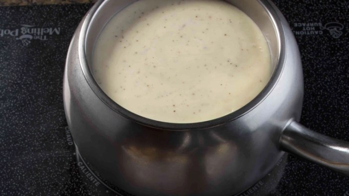 Melting pot cheese fondue recipe fiesta