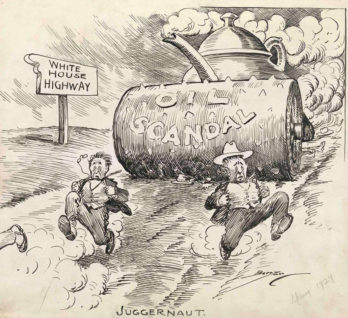 Political cartoon teapot dome scandal