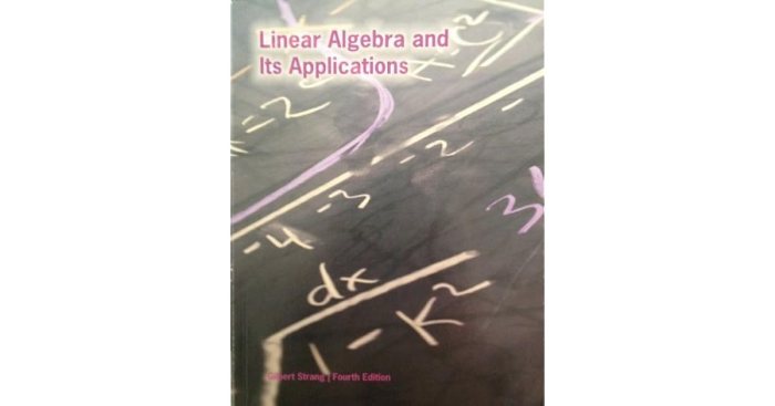 Linear algebra and its applications 4th edition gilbert strang